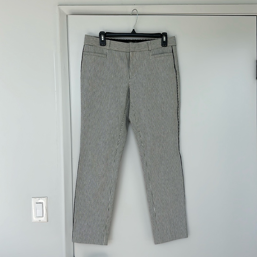 New Banana Republic Sloan Pant Size 4 Navy/White